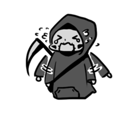 Q Grim reaper English version sticker #13139185