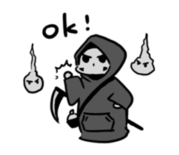 Q Grim reaper English version sticker #13139188