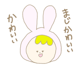 it's irritated Rabbit Sticker sticker #13139344