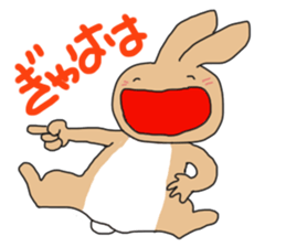Rabit "woo" sticker #13139498