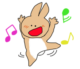 Rabit "woo" sticker #13139500