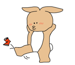 Rabit "woo" sticker #13139501