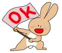 Rabit "woo" sticker #13139528