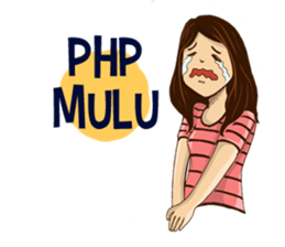 Cewek BAPER sticker #13140583