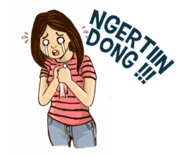 Cewek BAPER sticker #13140595