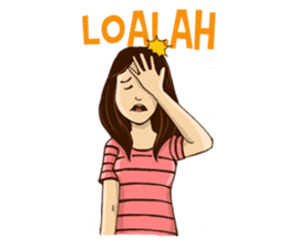 Cewek BAPER sticker #13140610