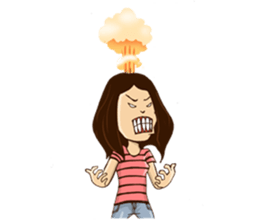 Cewek BAPER sticker #13140614