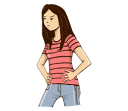 Cewek BAPER sticker #13140617