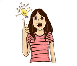 Cewek BAPER sticker #13140619