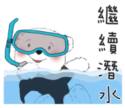 Cotton Ball and little Super Penguin 6 sticker #13140881