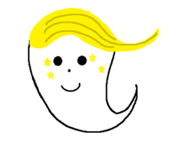 KAWAII WHITE GHOST sticker #13141863