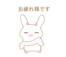 Club activities circumstances of rabbit sticker #13142353