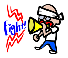 Skin head and glasses (your face series) sticker #13142789