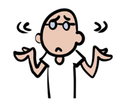 Skin head and glasses (your face series) sticker #13142791