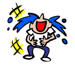 Skin head and glasses (your face series) sticker #13142797