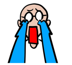 Skin head and glasses (your face series) sticker #13142812