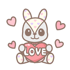 stuffed rabbit.