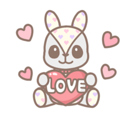 stuffed rabbit. sticker #13143253