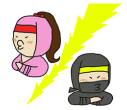 nin nin ninja sticker sticker #13144093