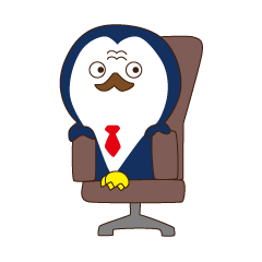 Everyday sticker of penguin principal