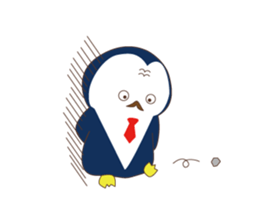Everyday sticker of penguin principal sticker #13144210