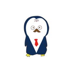 Everyday sticker of penguin principal sticker #13144225
