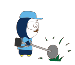 Everyday sticker of penguin principal sticker #13144226