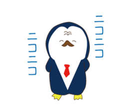 Everyday sticker of penguin principal sticker #13144232