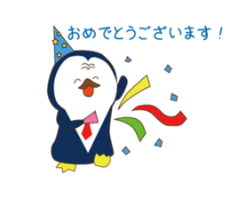Everyday sticker of penguin principal sticker #13144239