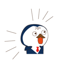 Everyday sticker of penguin principal sticker #13144240