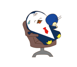 Everyday sticker of penguin principal sticker #13144244