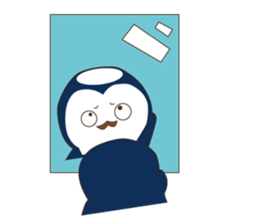 Everyday sticker of penguin principal sticker #13144245
