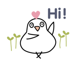 White Birds in the happy days sticker #13144415