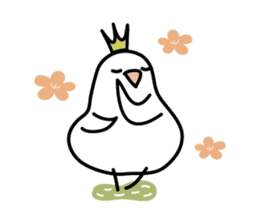 White Birds in the happy days sticker #13144430