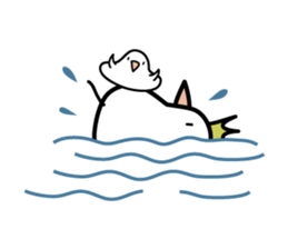 White Birds in the happy days sticker #13144442