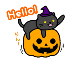 Move! Big bell cat Halloween Ver. sticker #13144646