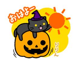 Move! Big bell cat Halloween Ver. sticker #13144647