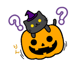 Move! Big bell cat Halloween Ver. sticker #13144652