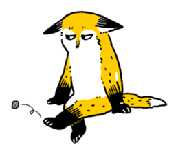 Fox and small Fox sticker #13145040