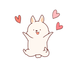 cute rabbit Hiroshi-kun sticker #13145342