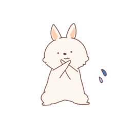 cute rabbit Hiroshi-kun sticker #13145345