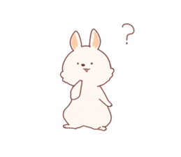 cute rabbit Hiroshi-kun sticker #13145346