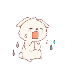 cute rabbit Hiroshi-kun sticker #13145347