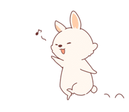 cute rabbit Hiroshi-kun sticker #13145348