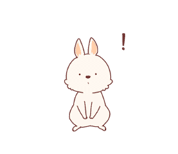 cute rabbit Hiroshi-kun sticker #13145349
