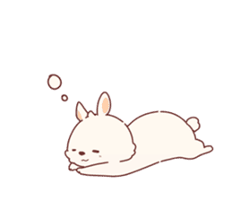 cute rabbit Hiroshi-kun sticker #13145350