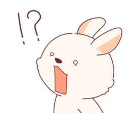cute rabbit Hiroshi-kun sticker #13145351