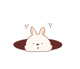 cute rabbit Hiroshi-kun sticker #13145352