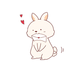 cute rabbit Hiroshi-kun sticker #13145353