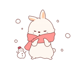 cute rabbit Hiroshi-kun sticker #13145355